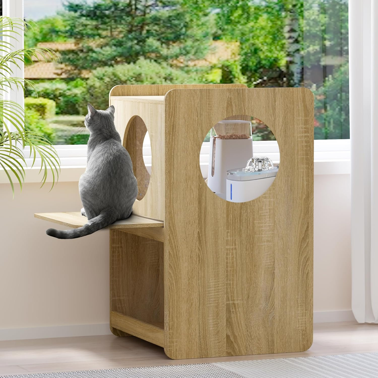 Tucker Murphy Pet™ Cat Feeding Station, Dog-Proof Cat Feeding
